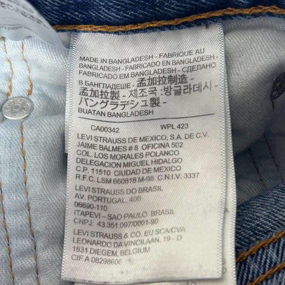 Levi's 550 Relaxed Fit Jeans Mens 42x32 Blue Medium Wash Tapered Leg Denim
